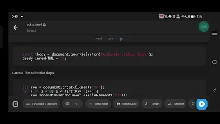 Create a Simple Calendar Project with HTML CSS and JavaScript Easy Web Development Tutorial