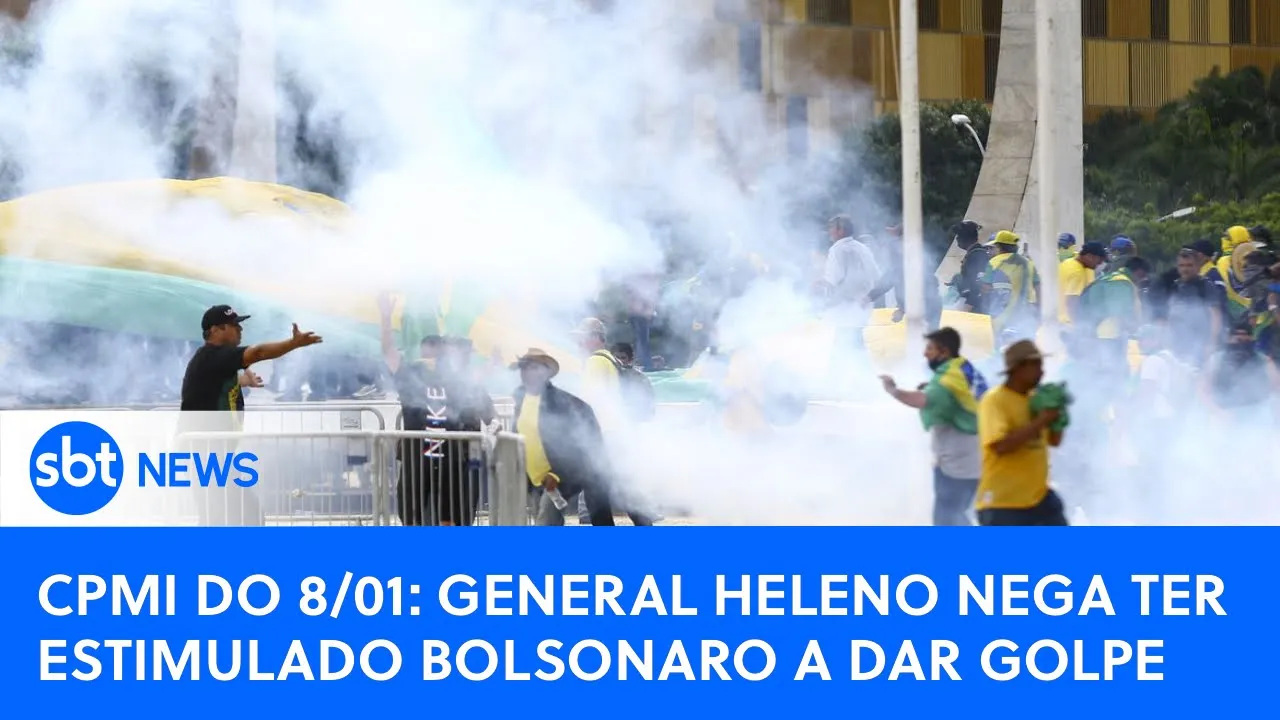 ???? SBT News na TV: Na CPMI, G. Heleno nega ter estimulado golpe; Lula se encontra com Campos Neto