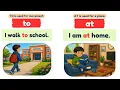 Speak English Fast with Prepositions in on at to Real Life Practice
