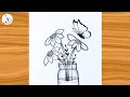 Download Lagu Drawing of Butterfly on Flowers||Simple Pencil Sketch||Easy Drawing ideas for Beginners 
