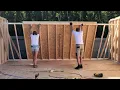 Building a 16 20 Site Built Shed From Scratch Time-lapse Construction