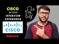 Cisco Interview Experience Complete Process Off Campus Internship Rs 60000 month