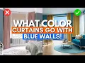 What Color Curtains Go With Blue Walls Best Curtain Colors for Blue Walls Wall Curtains