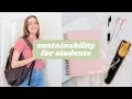 SUSTAINABILITY FOR STUDENTS eco-friendly tips and low waste swaps for back to school 2021