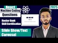 Slide Show Text Carousel React machine coding interview questions 2024