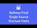 Bellman Ford - Single Source Shortest Paths