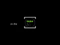 Karaoke - Sana (Acoustic version) - I Belong To The Zoo