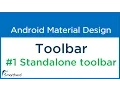 2 Android Toolbar as Standalone Toolbar Android Material Design