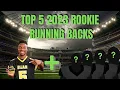Top 5 2023 Rookie Running Backs - Pre Combine