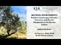 Resilient Landscapes Climate Economy and Human Adaptation in the Roman Sabina