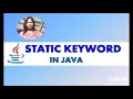 static Modifier in java
