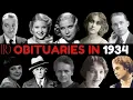 Obituaries in 1934-Famous we ve Lost in 1934-EP 1-Remembrance Diaries