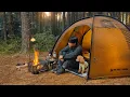 Download Lagu Hot Tent Camping with My Dog . Korean Charcoal Grilled Clams \u0026  Ramyeon . Wood Stove ASMR
