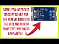 computer interface circuit board for Retevis RT97S or midland mxr10 GMRS two-way radio repeaters