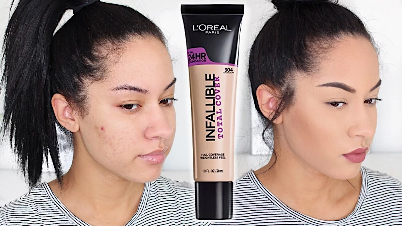L'OREAL INFALLIBLE TOTAL COVER FOUNDATION FOR OILY SKIN!? | FIRST IMPRESSIONS & REVIEW!. 