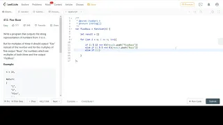 LeetCode 412 Fizz Buzz JavaScript Solution