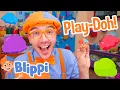 Download Lagu Blippi Makes Pretend Ice Cream with the Play-Doh Ultimate Ice Cream Truck! | Blippi Toys #ad