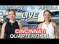 Anisimova vs Pegula Cincinnati Quarterfinal Live Reaction Watchalong