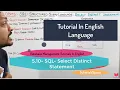 5 10 - Eng Select Distinct Statement sql distinct unique sql select distinct sql course