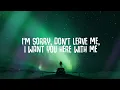 SLANDER - Love is Gone (Lyrics) ft. Dylan Matthew (Acoustic) "I'm sorry don't leave me"