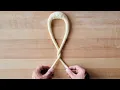 The best way to shape pretzel dough