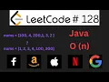 LeetCode 128 Java Walkthrough Longest Consecutive Sequence