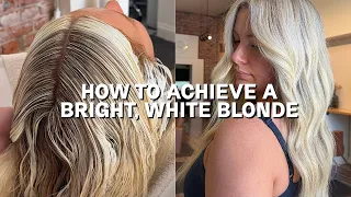 HOW TO ACHIEVE A BRIGHT WHITE BLONDE WITH SHADES EQ Redken SalonCentric