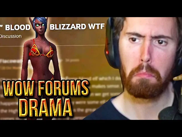 Asmongold Comments On WoW Forums Drama - NEW Black Blood Elves Models