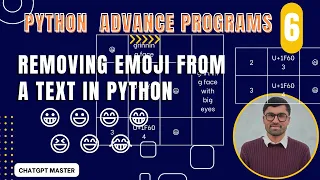Python Advance Program 6 Removing Emojis From Text In Python ChatGPT Master