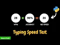 Test Your Typing Speed with Python Tkinter Project Python Project PySeek
