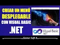 Crear un Menu Desplegable con Visual Basic VB NET