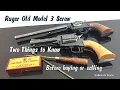 Ruger Old Model Single Action Revolver 2 Things to Know