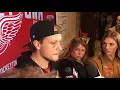 Red Wings Jacob de la Rose using size to advantage