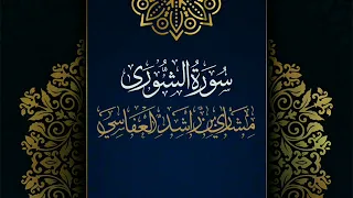 سورة الشورى مكررة القارئ مشاري العفاسي المصحف المرتل حفص عن عاصم 