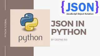Json in Python Python tutorial JSON