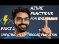 Azure Functions Part 2 - Creating HTTP trigger function office365guide