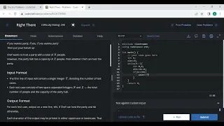 Right There Problems Solution form CodeChef Right There