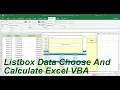 Listbox Data Choose And Calculate Excel VBA
