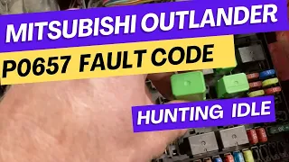 P0657 Mitsubishi Outlander diagnosis and repair