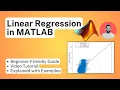 Linear Regression in MATLAB - Tutorial for Beginners