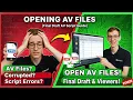 Opening AV Files Final Draft AV Script