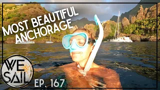 WE Sail into the Marquesas Best Anchorage | Episode 167