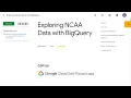 Exploring NCAA Data with BigQuery GSP160