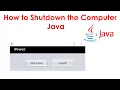 How to Shutdown the Computer in Java
