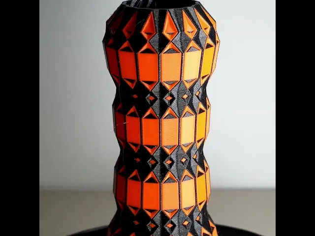 Dual Colour Aztec Vase MMU 3mf video thumbnail
