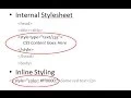 How to Define internal CSS HTML Tutorial-3