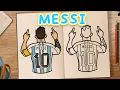 How To Draw and Colour LIONEL MESSI step by step