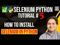 Selenium Python Tutorial - How to Install Selenium in Python