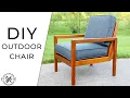 DIY Modern Outdoor Chair How to Build