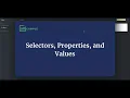 CSS Selectors Properties and Values